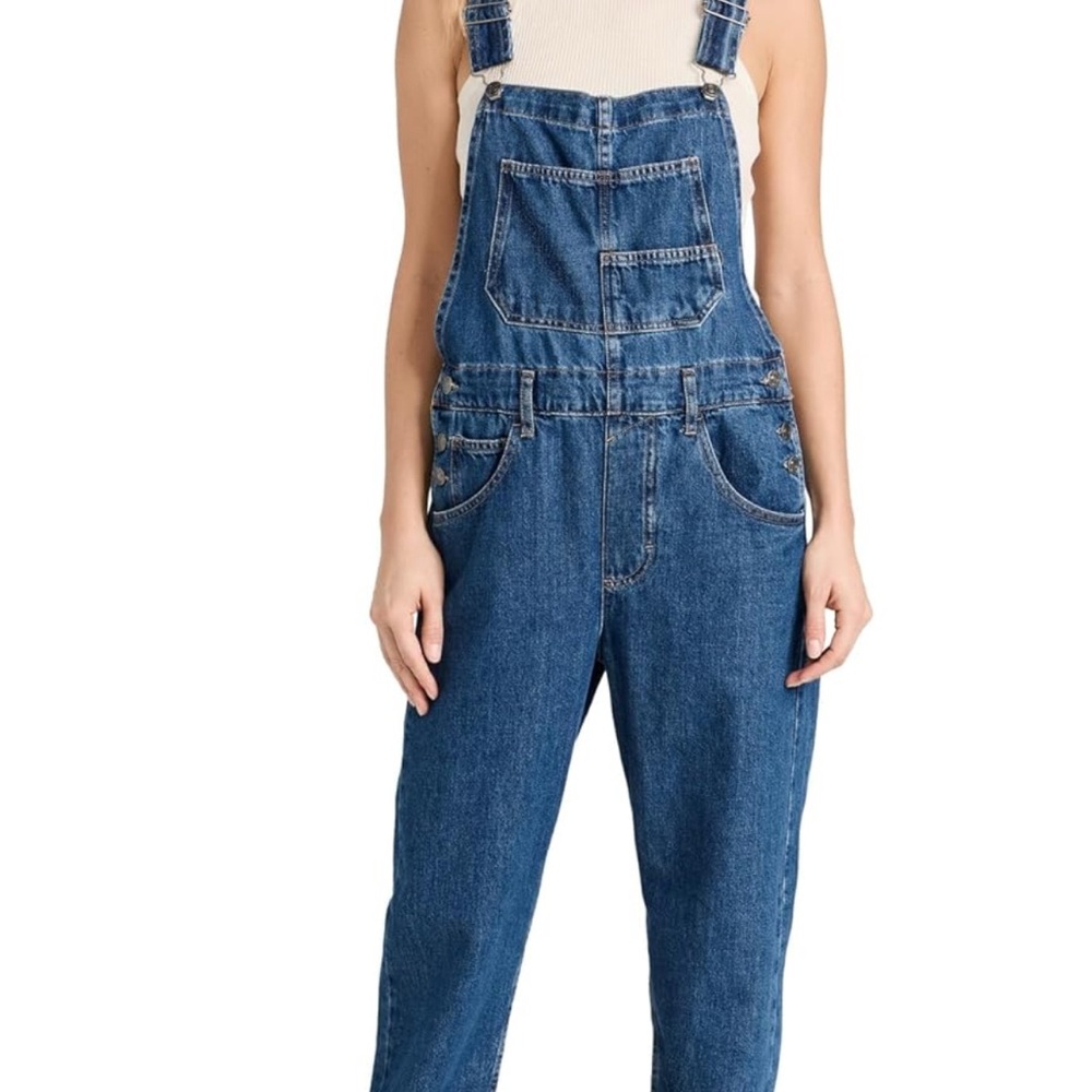 We The Free Ziggy - Women's Blue Denim Overalls